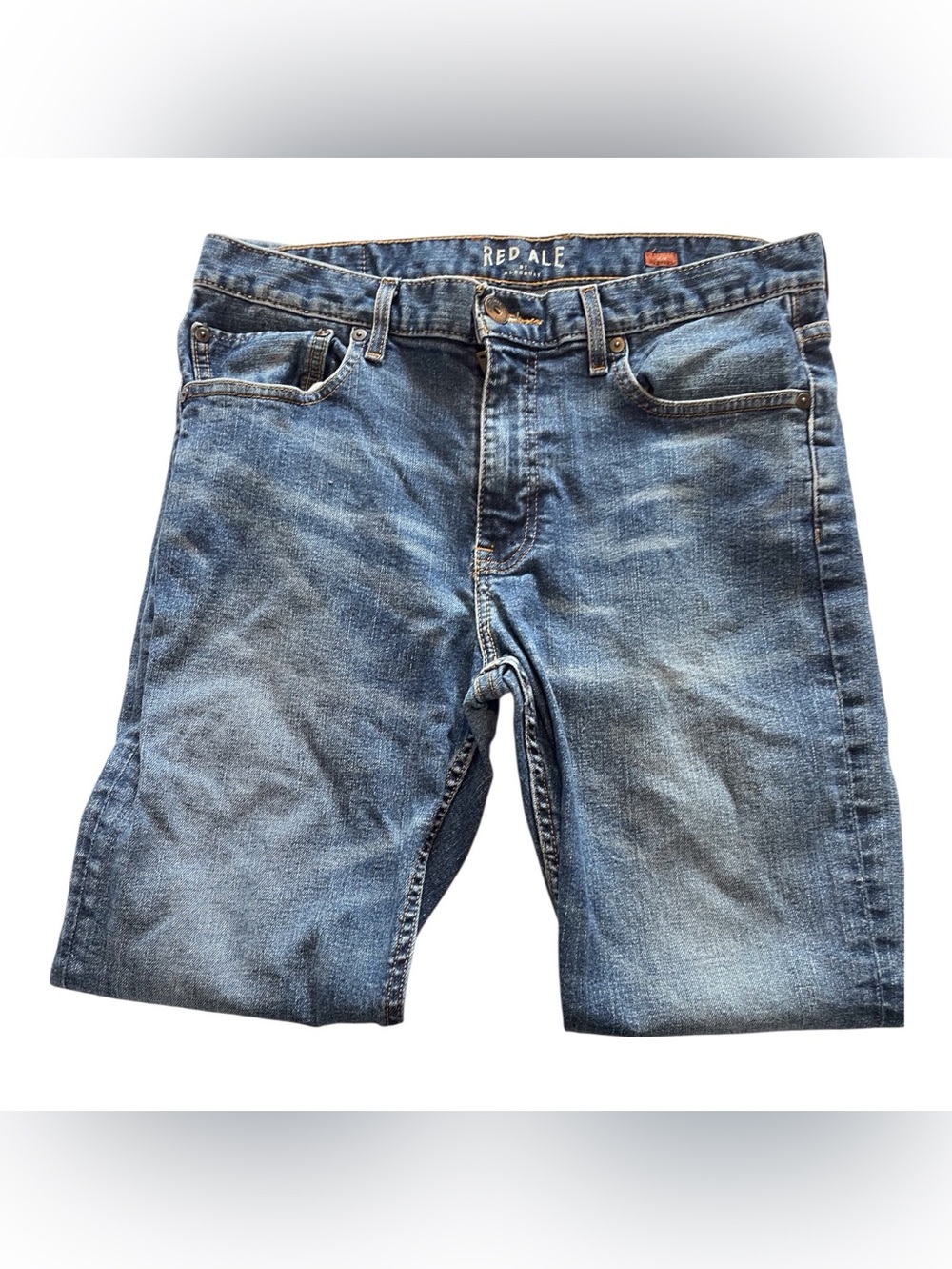 Red Ale Men's Blue Denim Stretch Slim Jeans, 32x30 - Picture 4 of 8
